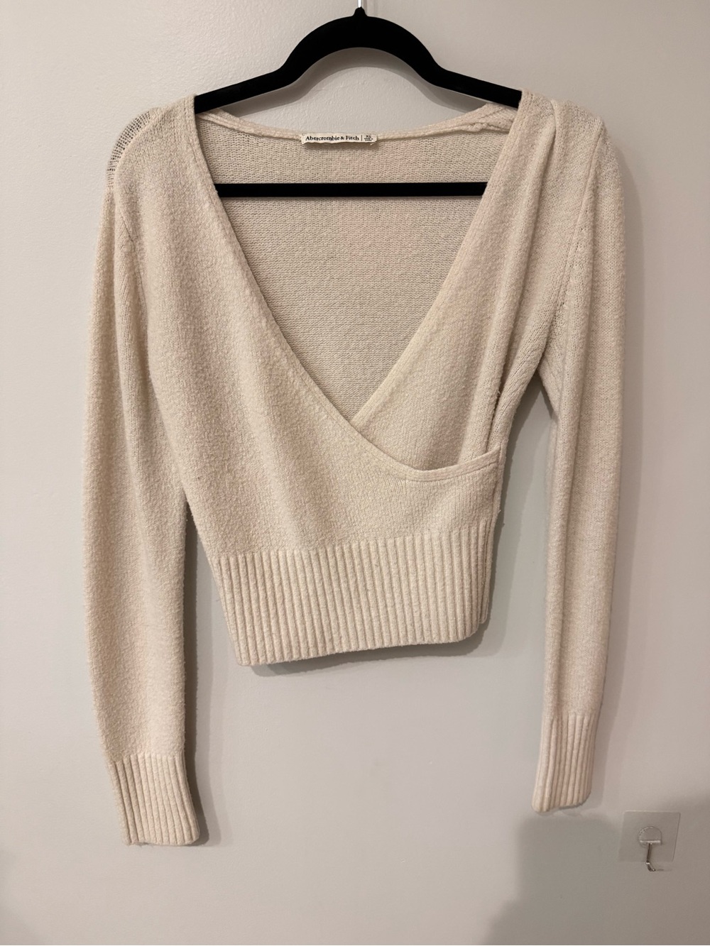 Abercrombie & Fitch Ivory Open Weave Sweater